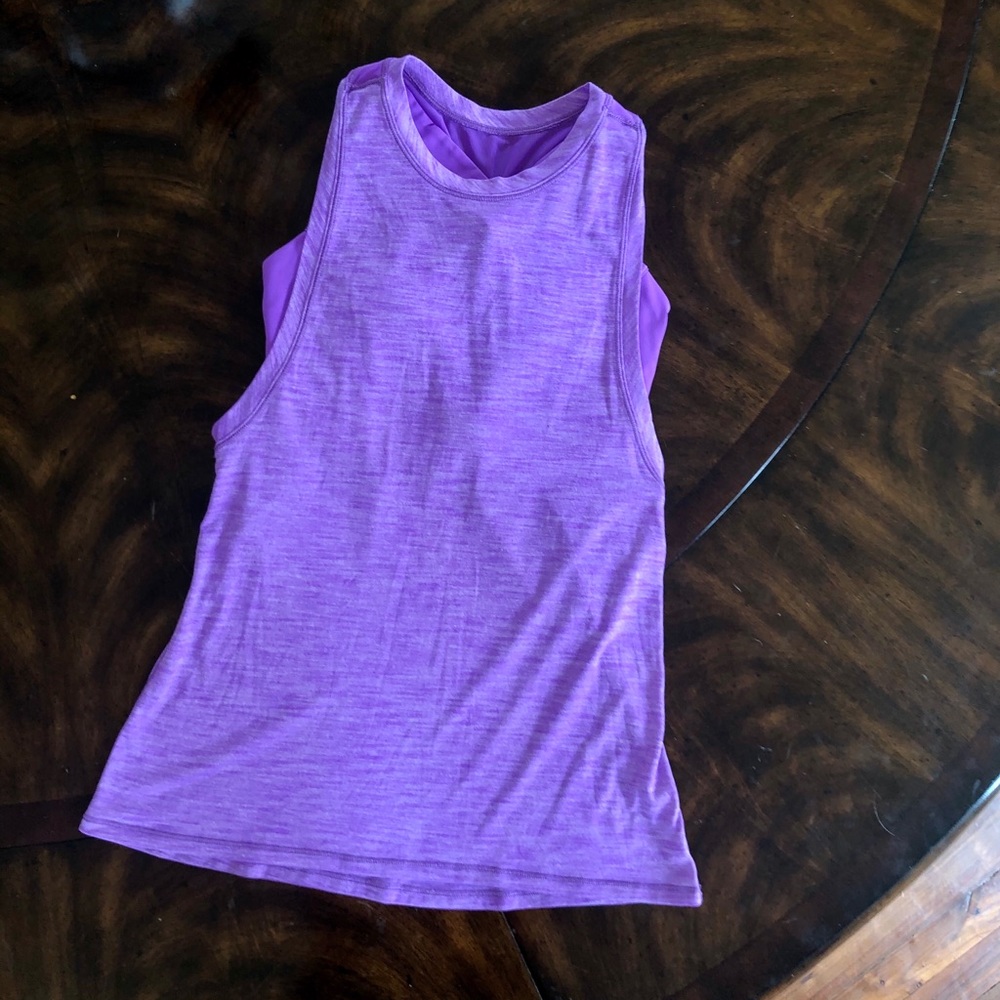 Lululemon Purple Tank with Built-In Bra